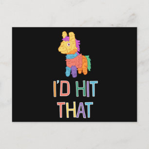 ID Hit That Pinata For Cinco De Mayo Mexican Postcard