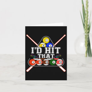 Id Hit That Pool Player Billiards Snooker 8 Ball G Card