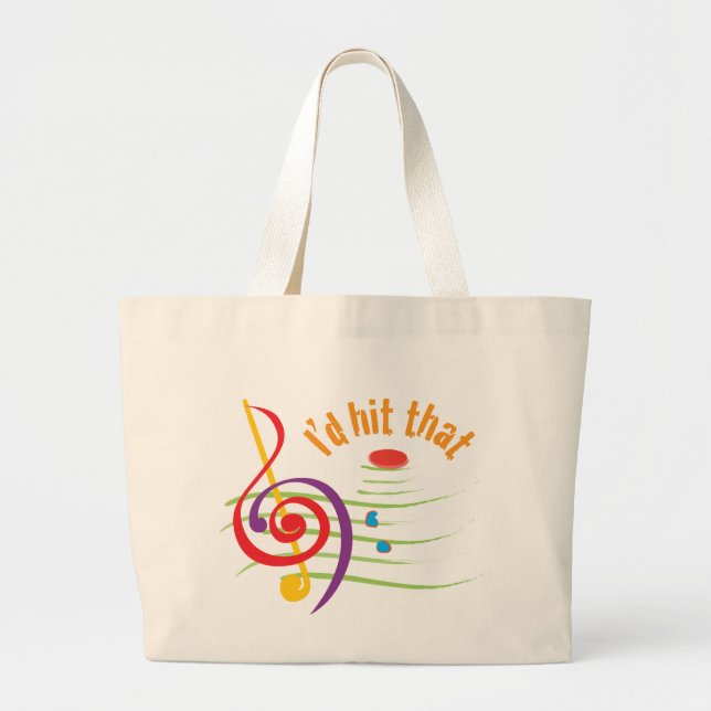 I'd Hit That (Sopranos) Large Tote Bag (Front)
