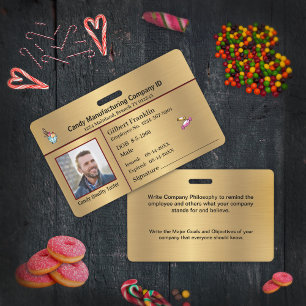 ID Identification Card Employee Photo Custom Badge