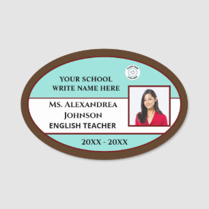 ID Identification Card Employee Photo Logo Custom  Name Tag