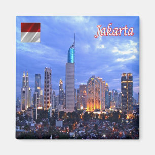 ID - Indonesia - Jakarta Skyline Magnet