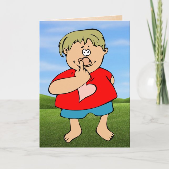 I'd Pick You Valentine Card (Front)