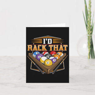 Id Rack That Design For A Pool Player  Card