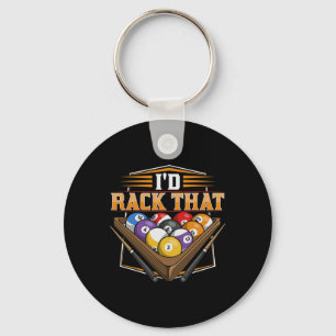 Id Rack That Design For A Pool Player Key Ring