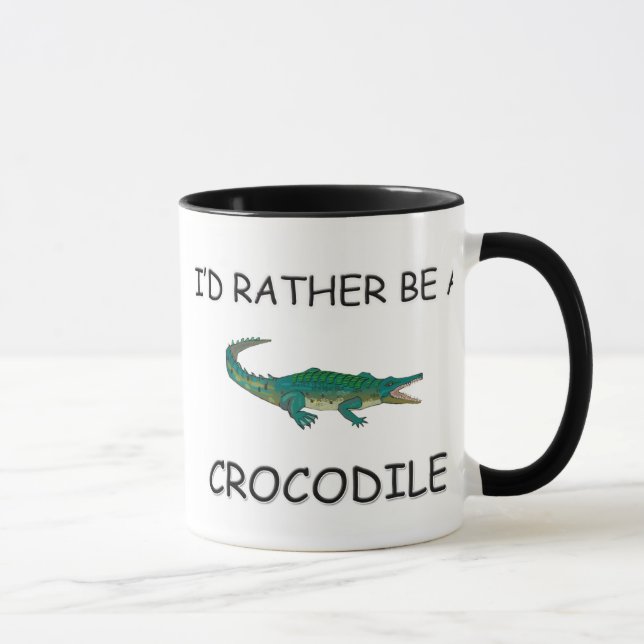 I'd Rather Be A Crocodile Mug (Right)