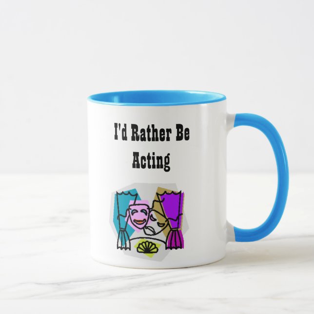 I'd Rather Be Acting w/KBP on back Mug (Right)