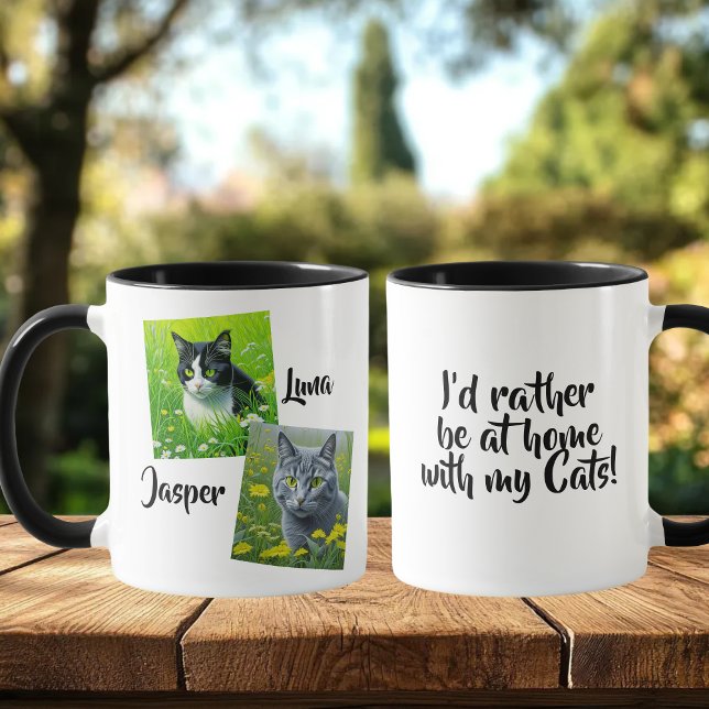 I'd Rather be at Home with my Cats Mug (Creator Uploaded)