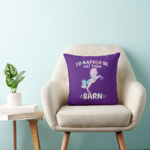 I'd Rather Be At The Barn     Cushion