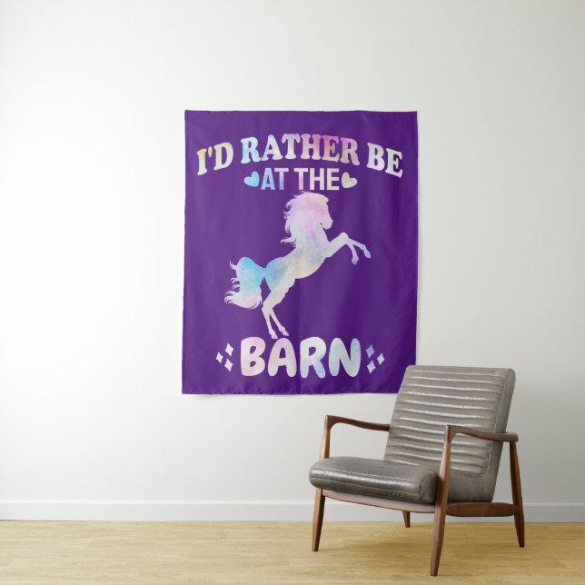 I'd Rather Be At The Barn    Tapestry (In Situ)