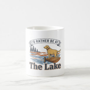Id Rather Be At The Lake Shirt Funny Labrador Coffee Mug