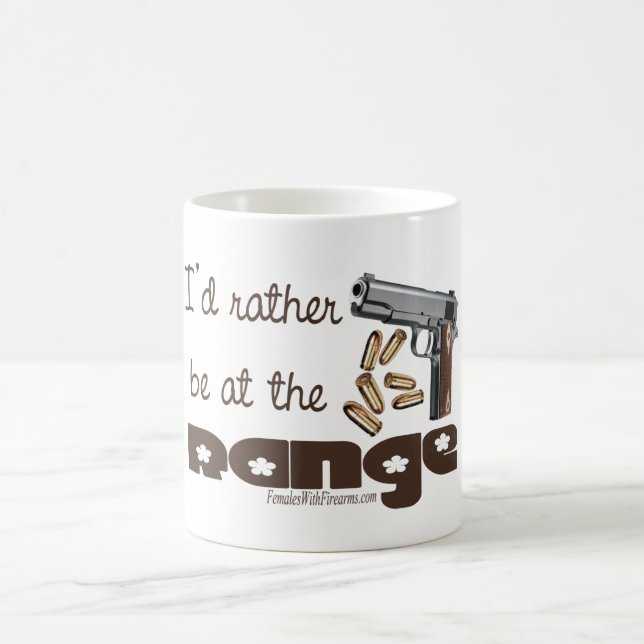 I'd rather be at the range 2nd amendment mug (Center)