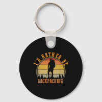 Id Rather Be Backpacking Retro Hiking Camping Bush