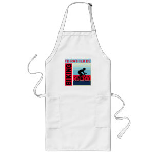 ID RATHER BE BIKING LONG APRON