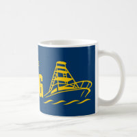 I'd rather be boating mug | speedboat design