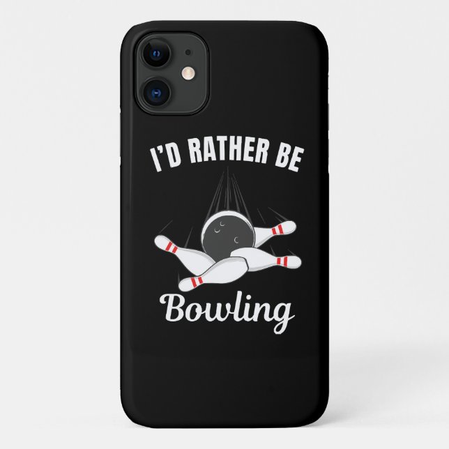 I'd rather be bowling Case-Mate iPhone case (Back)