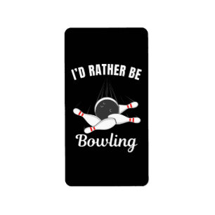 I'd rather be bowling label