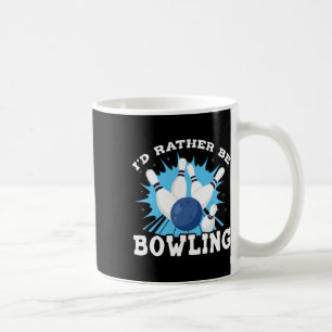 I'd Rather Be Bowling Retro For Man Coffee Mug