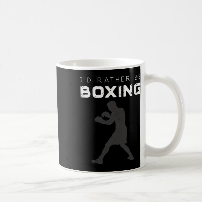 I'd Rather Be Boxing  Coffee Mug (Right)