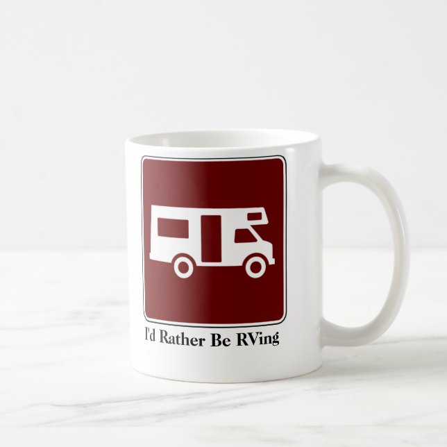 I'd Rather Be Camping Coffee Mug (Right)