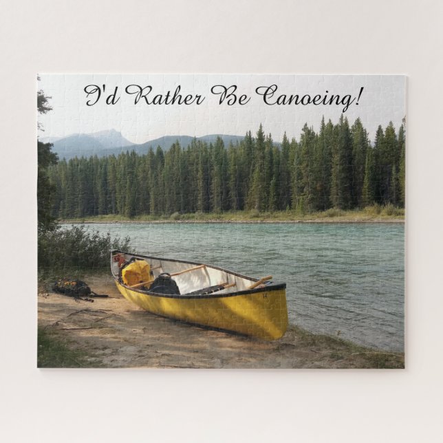 I'd Rather be Canoeing Jigsaw Puzzle (Horizontal)