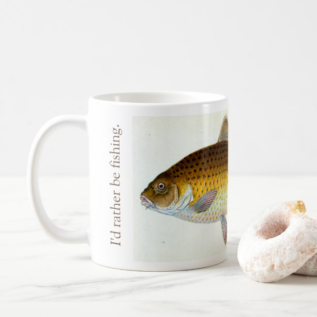 I'd rather be carp fishing Mug (With Donut)