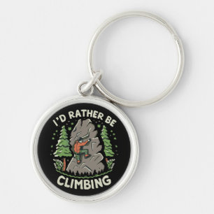 I'd Rather Be Climbing Key Ring