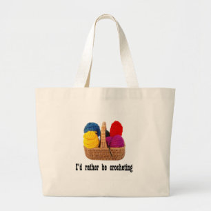 I'd rather be crocheting Bag