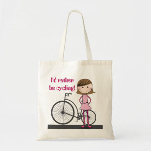 I'd rather be cycling! - A cute, useful tote bag.