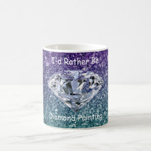 I'd Rather Be Diamond Painting Coffee Mug