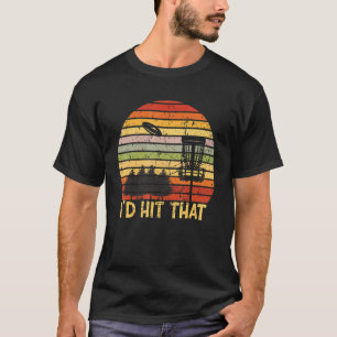 Id Rather Be Disc Golfing Retro Frisbee Golf Disc T-Shirt