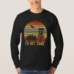 Id Rather Be Disc Golfing Retro Frisbee Golf Disc T-Shirt