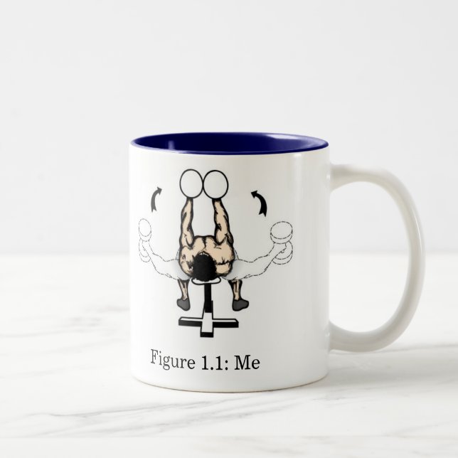 I'd rather be doing chest flies. Two-Tone coffee mug (Right)