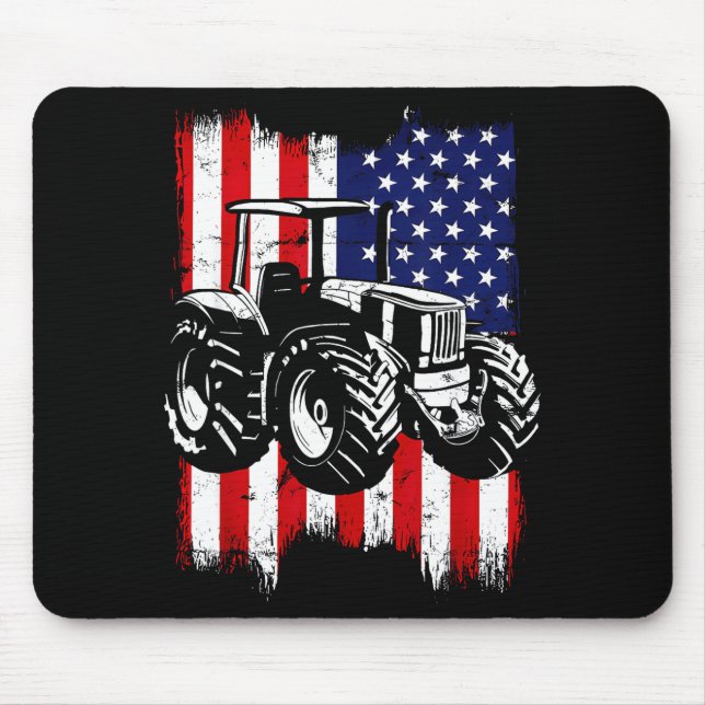 Id Rather Be Farming Funny Farmer Gifts  Mouse Pad (Front)