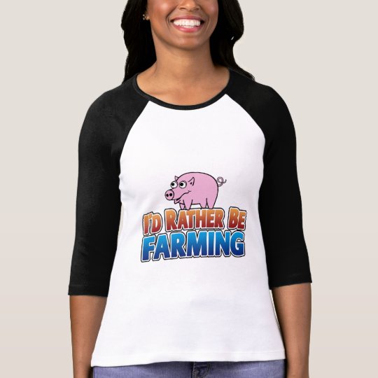 I'd Rather be Farming! (virtual farming) T-Shirt