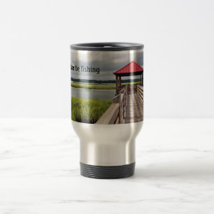 I'd rather be fishing 15 oz Stainless Travel Mug