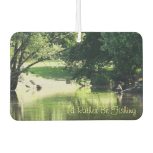 I'd Rather Be Fishing Car Air Freshener
