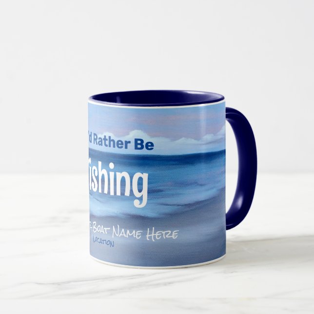 I'd Rather Be Fishing Mug (Front Right)