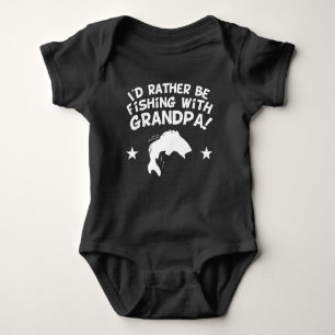 I'd Rather Be Fishing With My Grandpa Baby Bodysuit