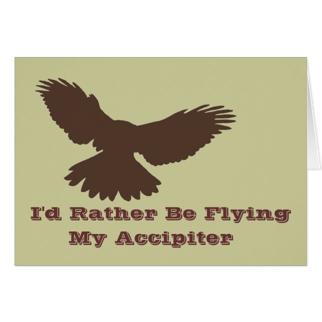 I'd Rather be Flying card (Front Horizontal)