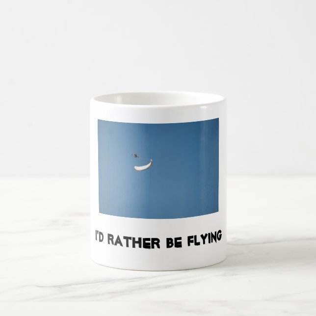 I'd rather be flying coffee mug (Center)