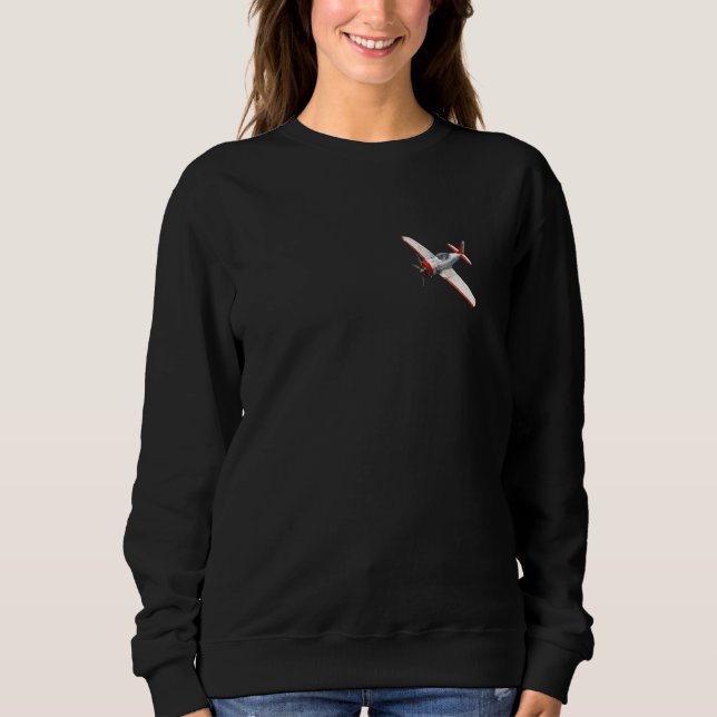 I'd Rather Be Flying Funny Aeroplane Pilot (2-Side Sweatshirt (Front)