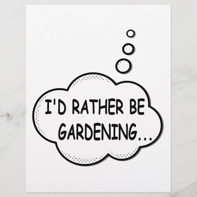 I'd Rather Be Gardening (Front)