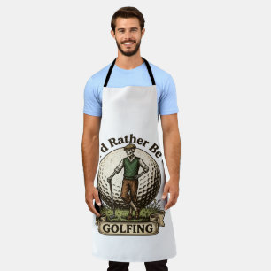 Id Rather Be Golfing Apron