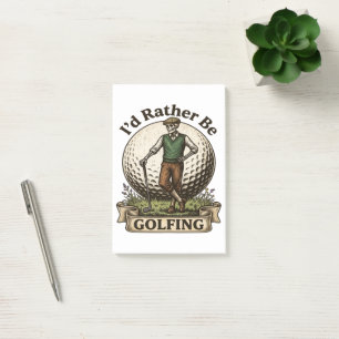 Id Rather Be Golfing Post-it Notes