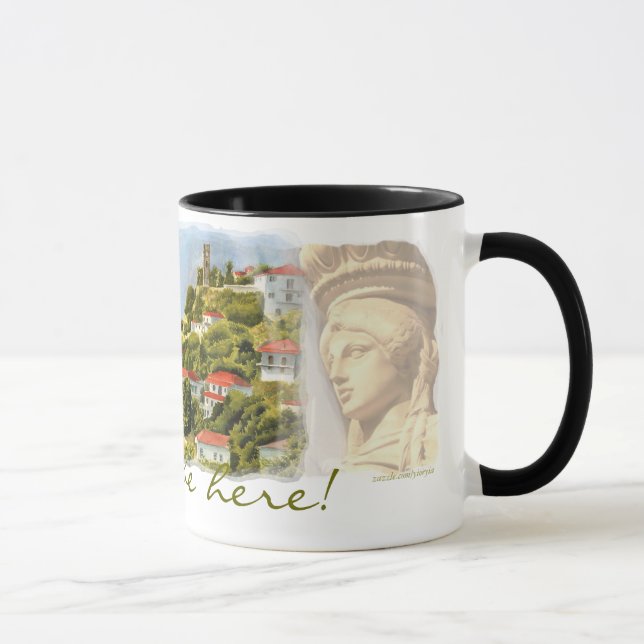 I'd rather be here - Karyatid mug (Right)