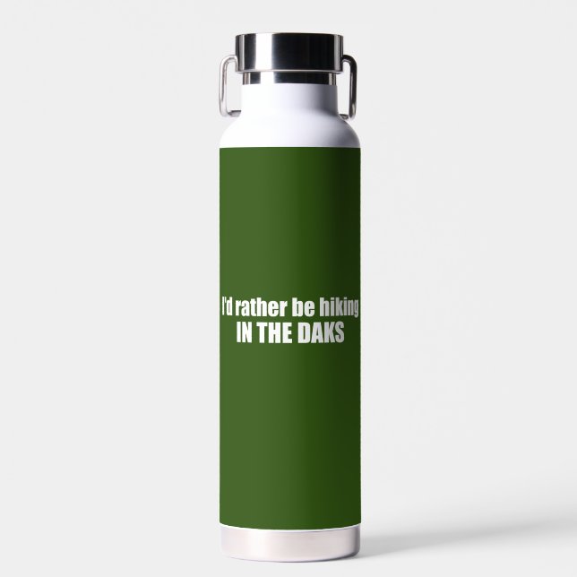  I'd Rather Be Hiking In The Adirondacks Water Bottle (Front)