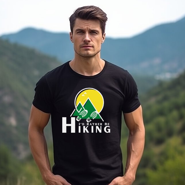 I'd Rather Be Hiking Men's  T-Shirt (Creator Uploaded)