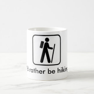 I'd rather be hiking mug