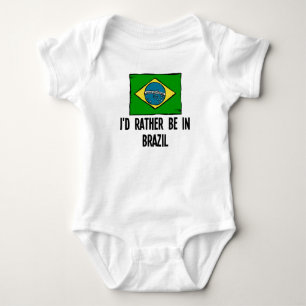 I'd Rather Be In Brazil Baby Bodysuit